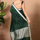 Best Green Pure Silk Kora Saree