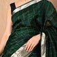 Best Green Pure Silk Kora Saree