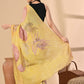 Best Handwork Yellow Saree