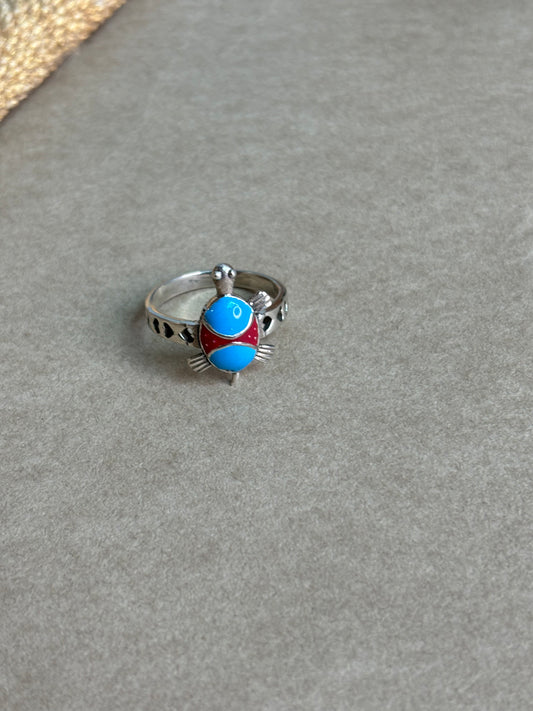 Turtle Pure Silver Ring