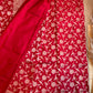 HandCrafted Pure Kataan Silk Red Saree