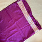 HandCrafted Pure Kataan Silk Purple Saree