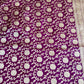 HandCrafted Pure Kataan Silk Purple Saree