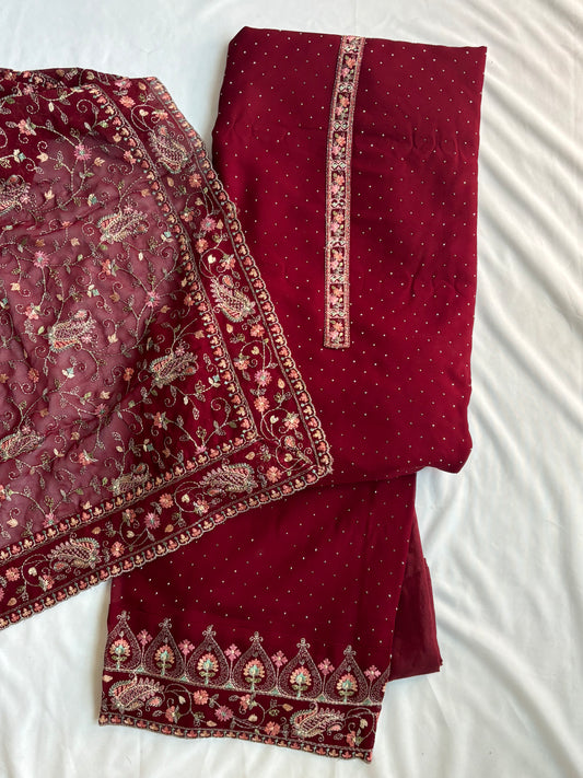 Georgette Swarovski Salwar and Suit