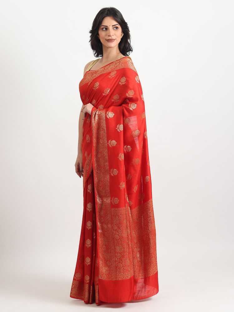 Best Banarasi Red Silk Saree