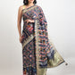 Gajji Silk Saree With Ikat Print