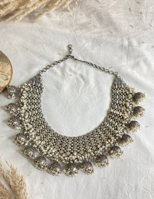 Wedding Silver Necklace Set