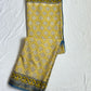 Cotton Silk Saree With Block Print