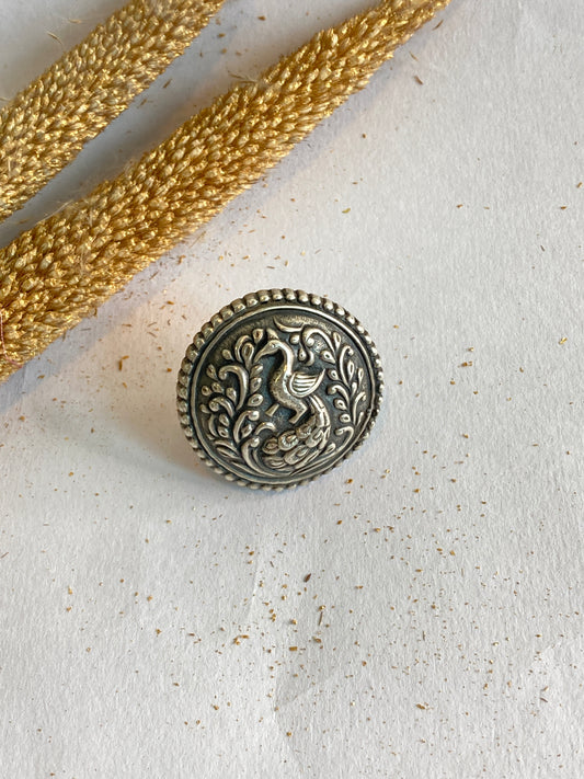 Real Silver Cocktail Ring