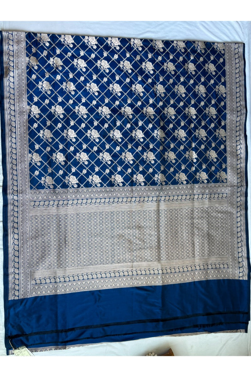 Kataan Silk Blue Saree