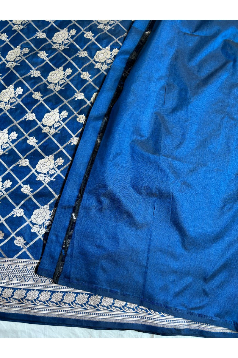 Kataan Silk Blue Saree