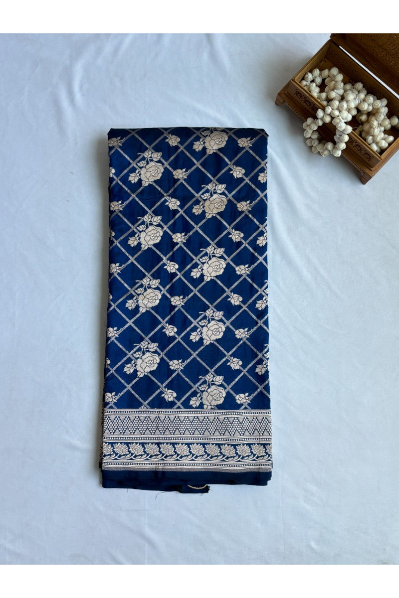 Kataan Silk Blue Saree