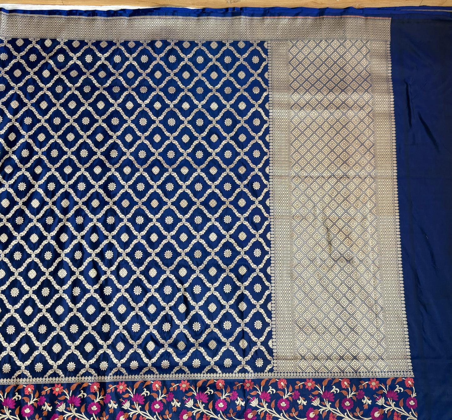 Kataan Silk Blue Saree