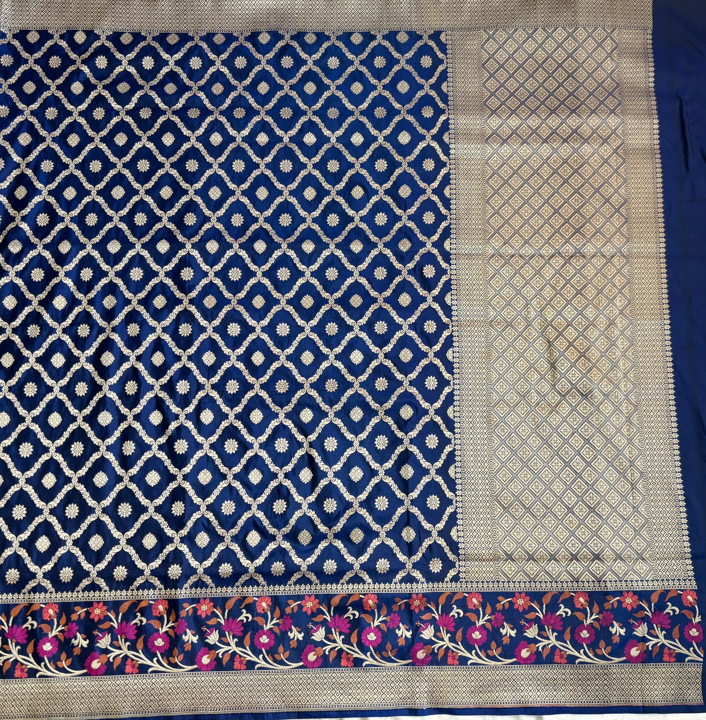 Kataan Silk Blue Saree