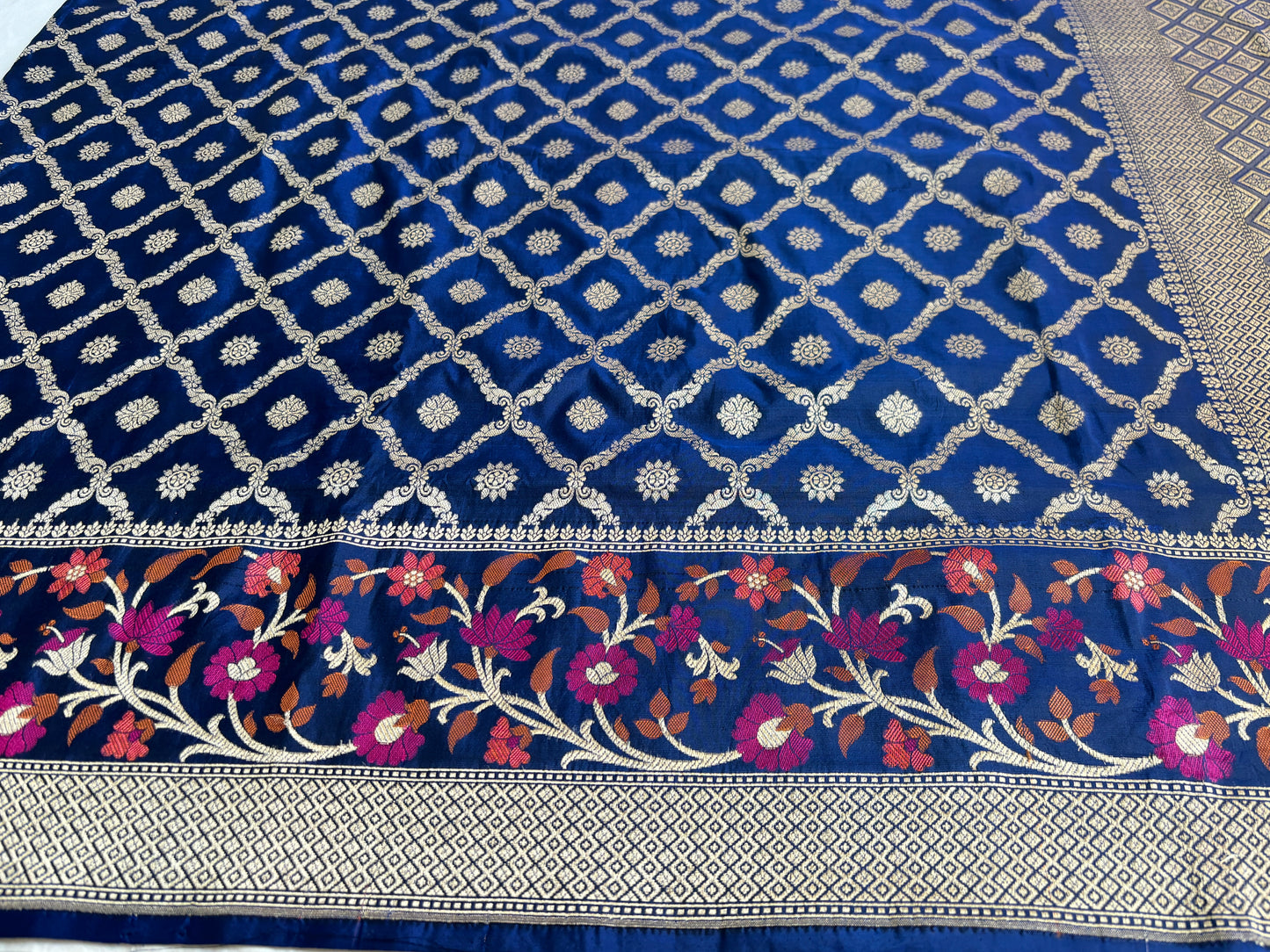 Kataan Silk Blue Saree