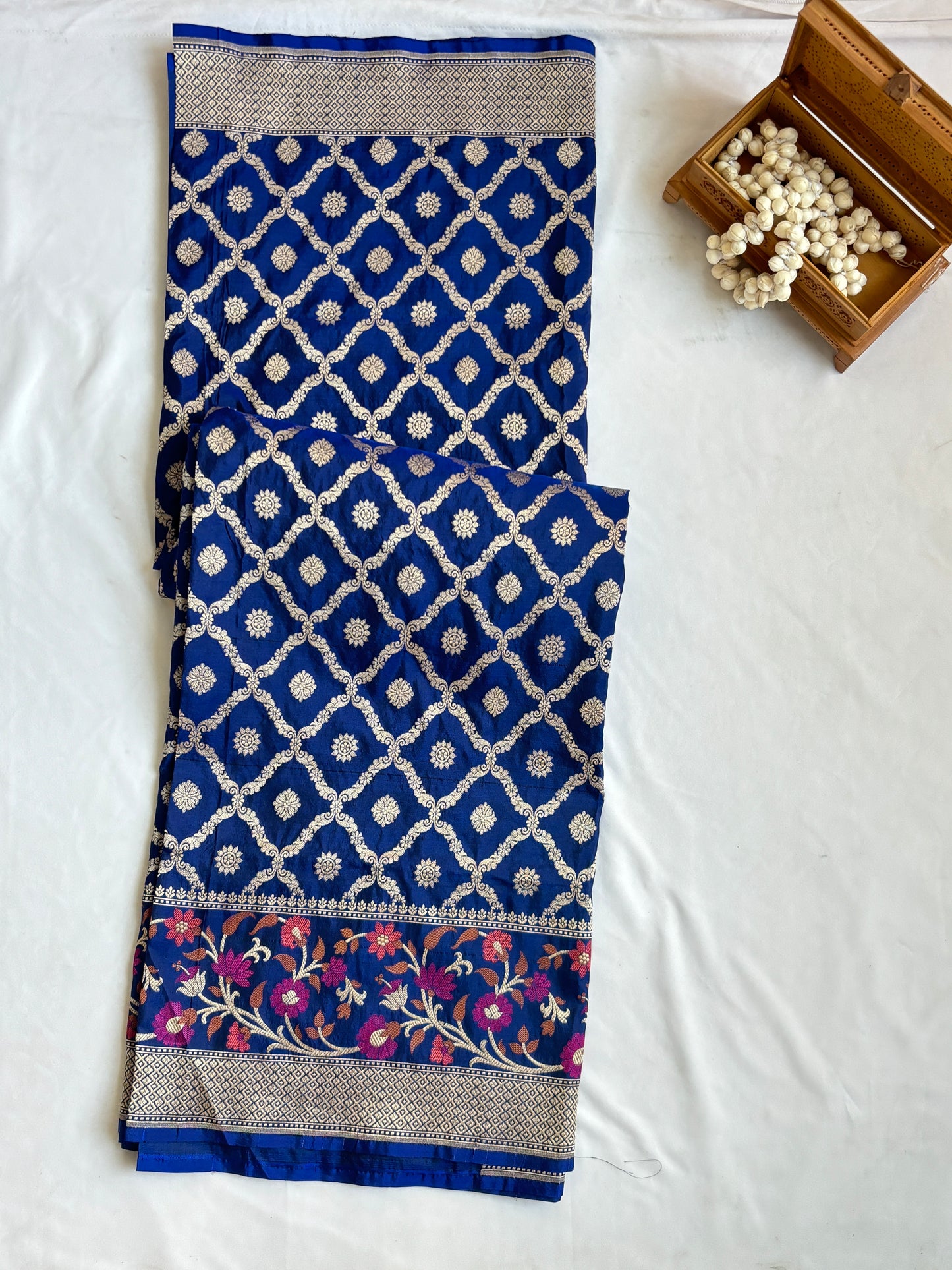 Kataan Silk Blue Saree