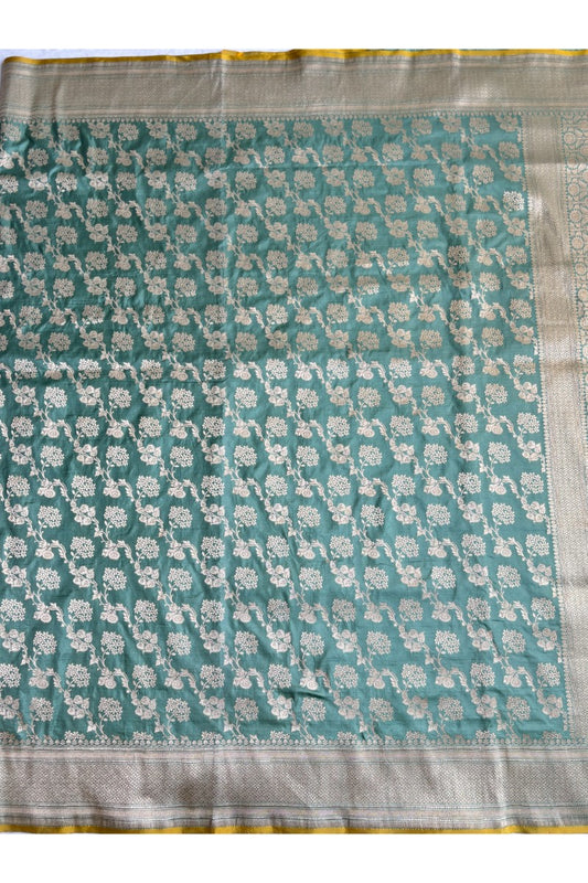 Kataan Silk Sea Green Saree