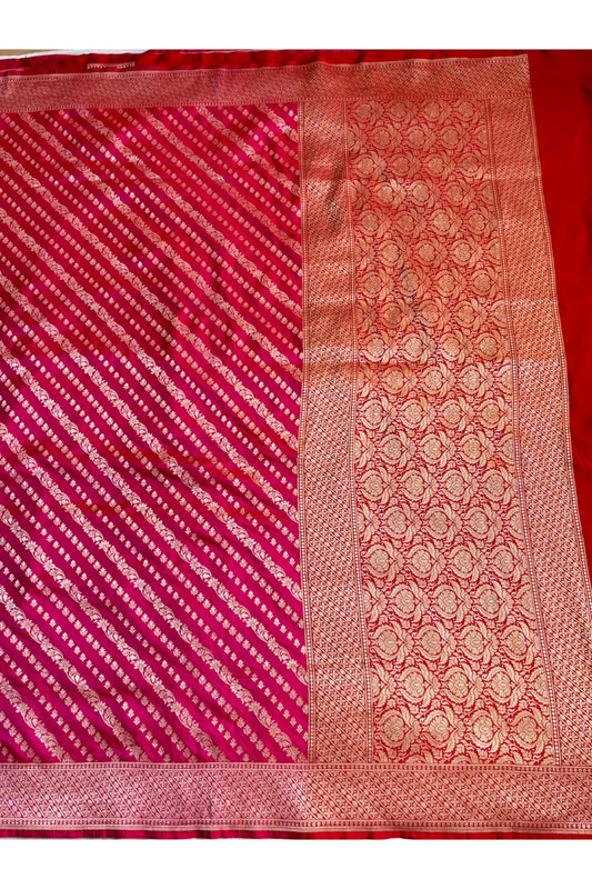 Kataan Silk Pink Saree