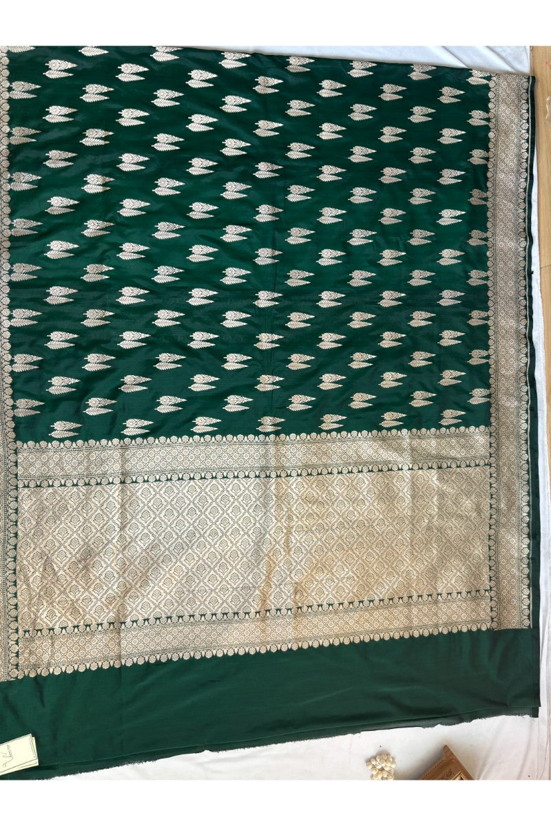 Kataan Silk Green Saree