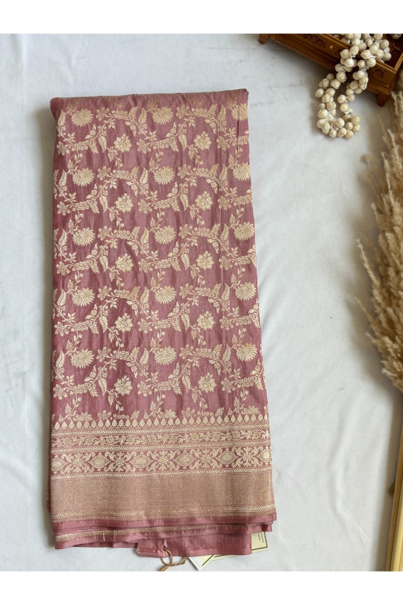 Kataan Silk Light Pink Saree