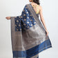 Kataan Silk Blue Saree