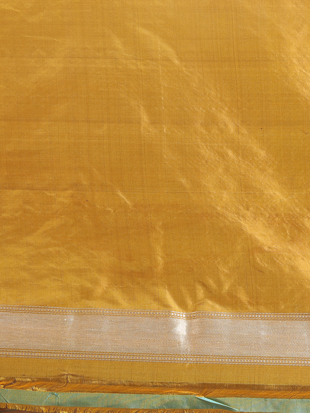 Kataan Silk Mustard Yellow Saree