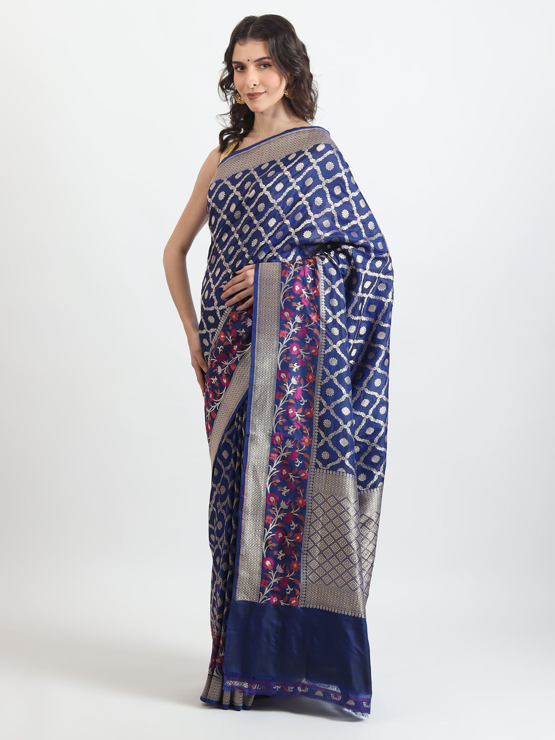 Kataan Silk Blue Saree