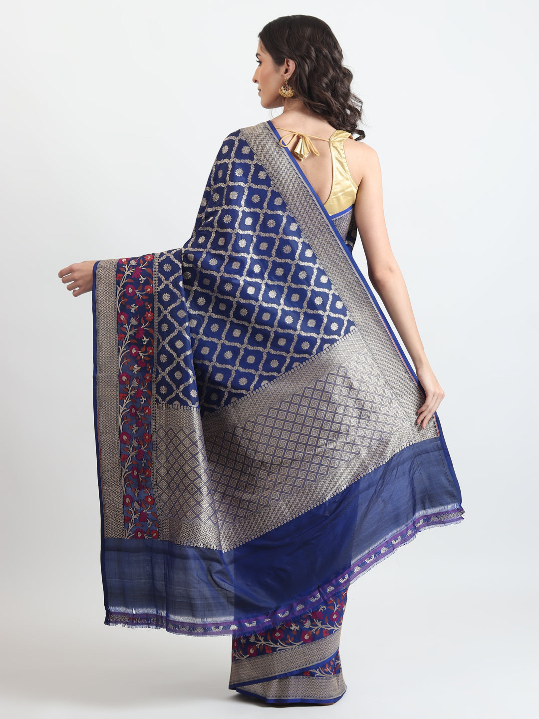 Kataan Silk Blue Saree