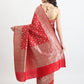 Handloom Kataan Silk Red Saree