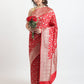 Handloom Kataan Silk Red Saree