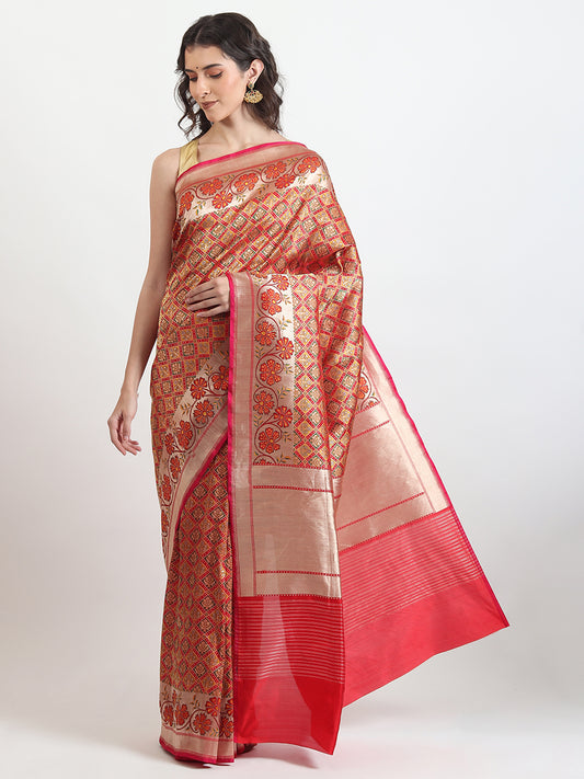 Kataan Silk Gharchola Saree