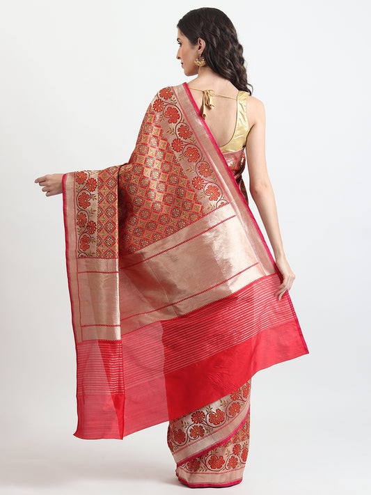 Kataan Silk Gharchola Saree