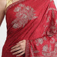 Best Handmade Organza Red Saree