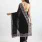 Party Wear Black Handmade Saree