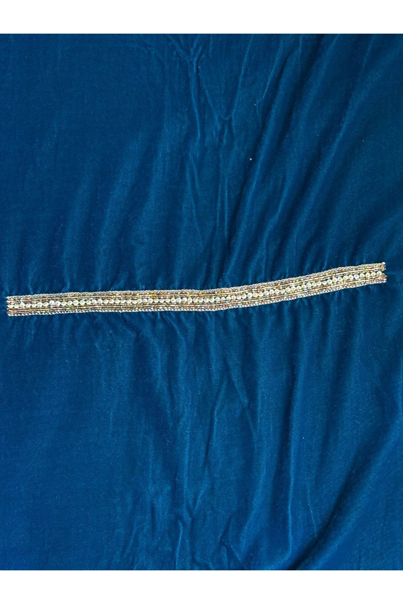 Unstitched Velvet Blouse