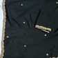 Crepe Black Saree With zardosi Work