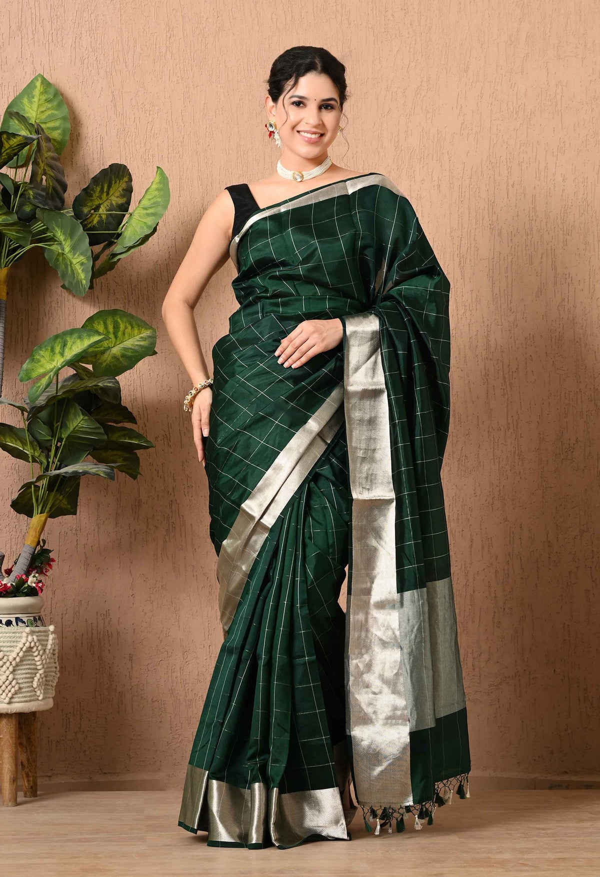 Best Handwoven Pure Silk Kora Saree