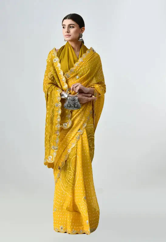 best rakhi gifts for sister yellow saree 